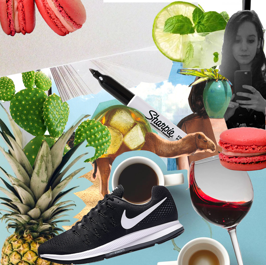 Collage showing things I like the most.